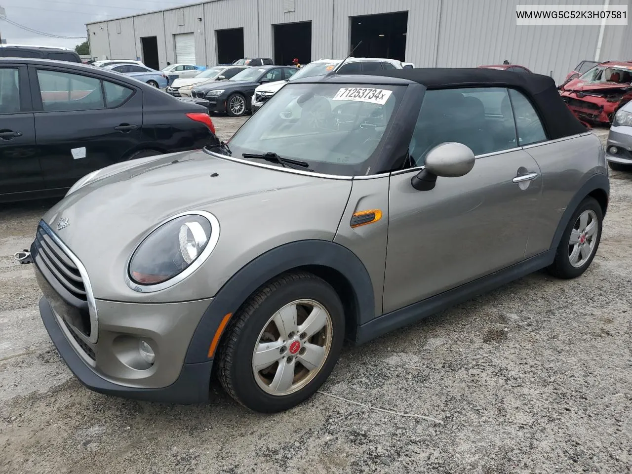 2019 Mini Cooper VIN: WMWWG5C52K3H07581 Lot: 71253734