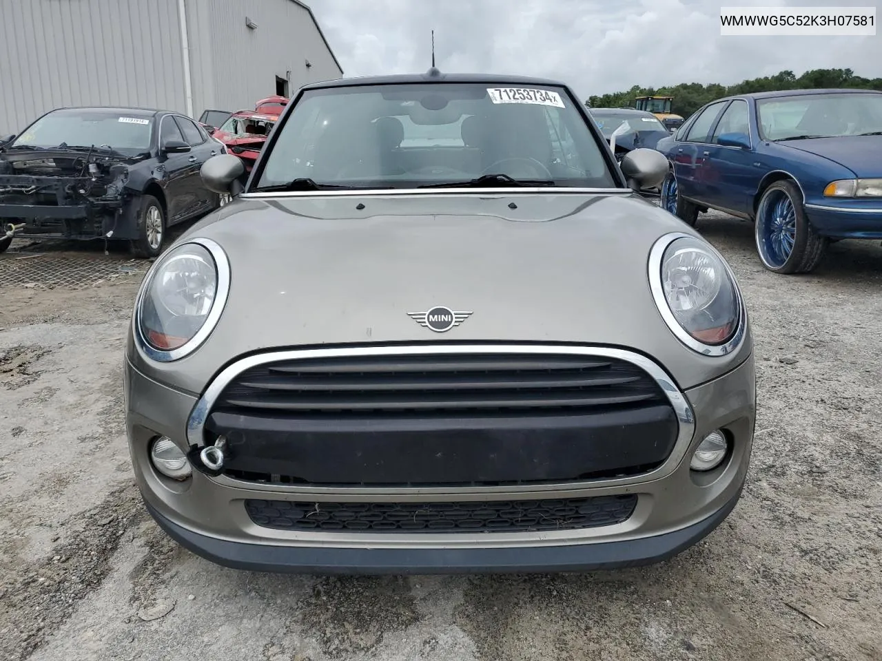 2019 Mini Cooper VIN: WMWWG5C52K3H07581 Lot: 71253734