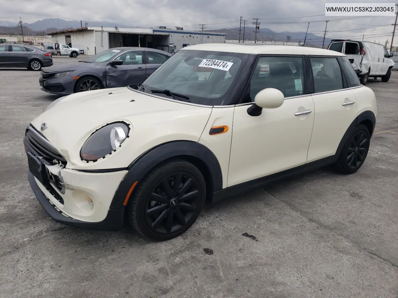 2019 Mini Cooper VIN: WMWXU1C53K2J03045 Lot: 72284474