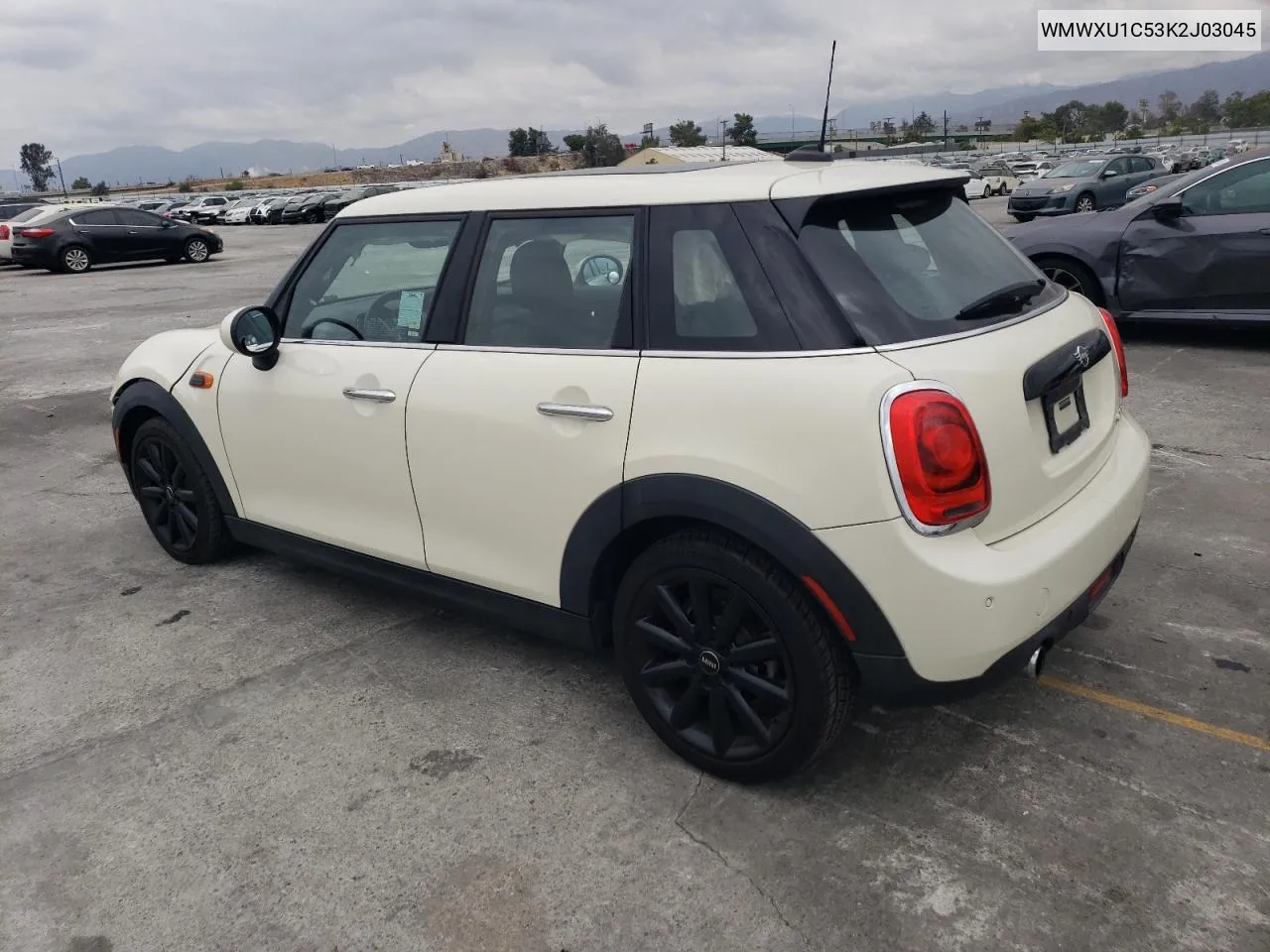 2019 Mini Cooper VIN: WMWXU1C53K2J03045 Lot: 72284474