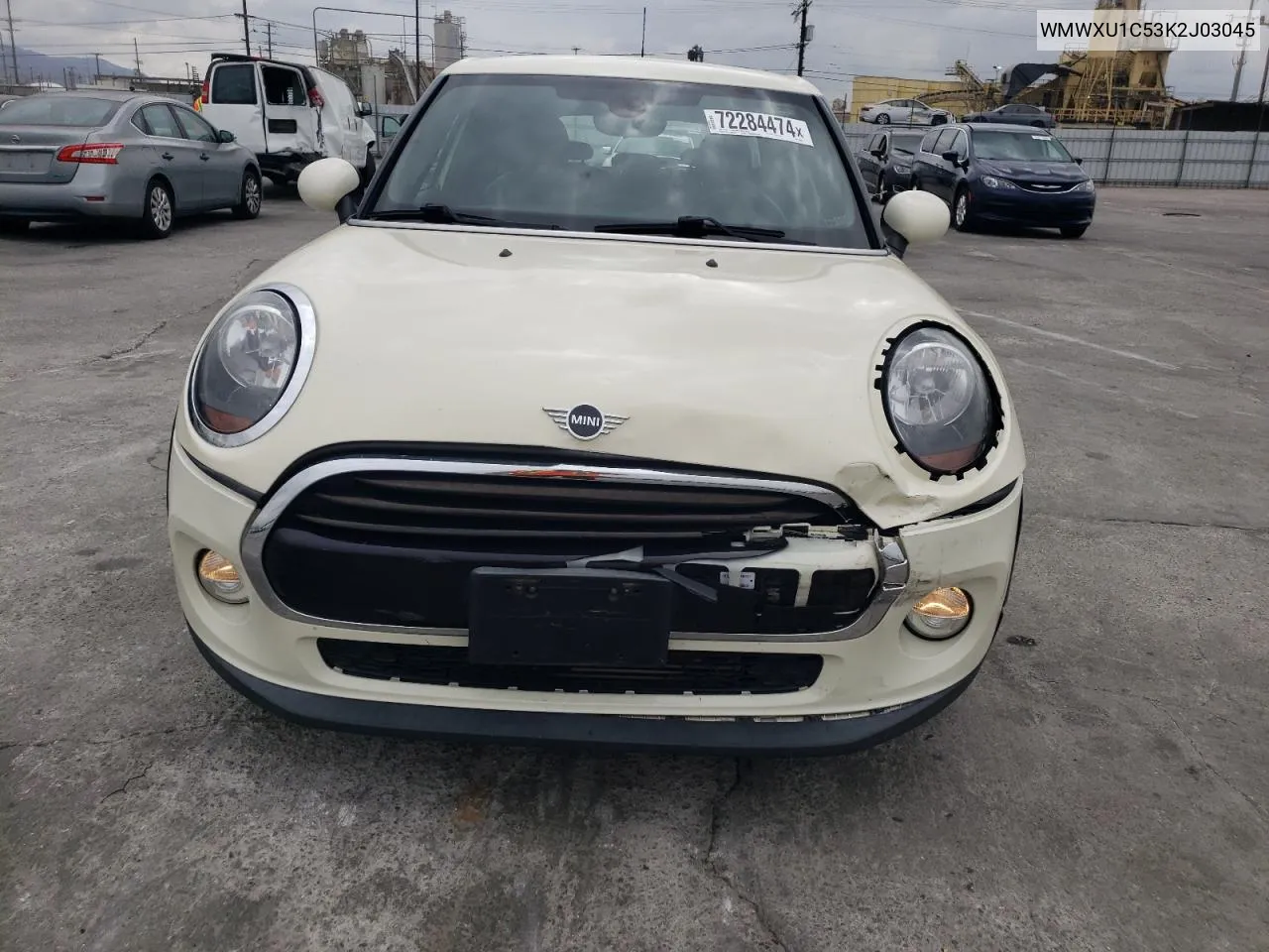 2019 Mini Cooper VIN: WMWXU1C53K2J03045 Lot: 72284474