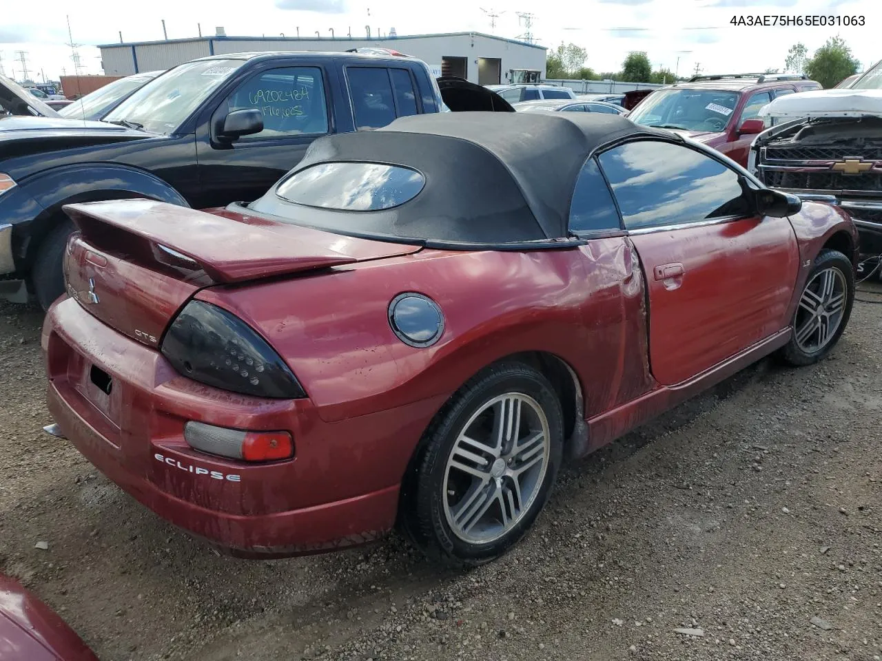 2005 Mitsubishi Eclipse Spyder Gts VIN: 4A3AE75H65E031063 Lot: 69252944