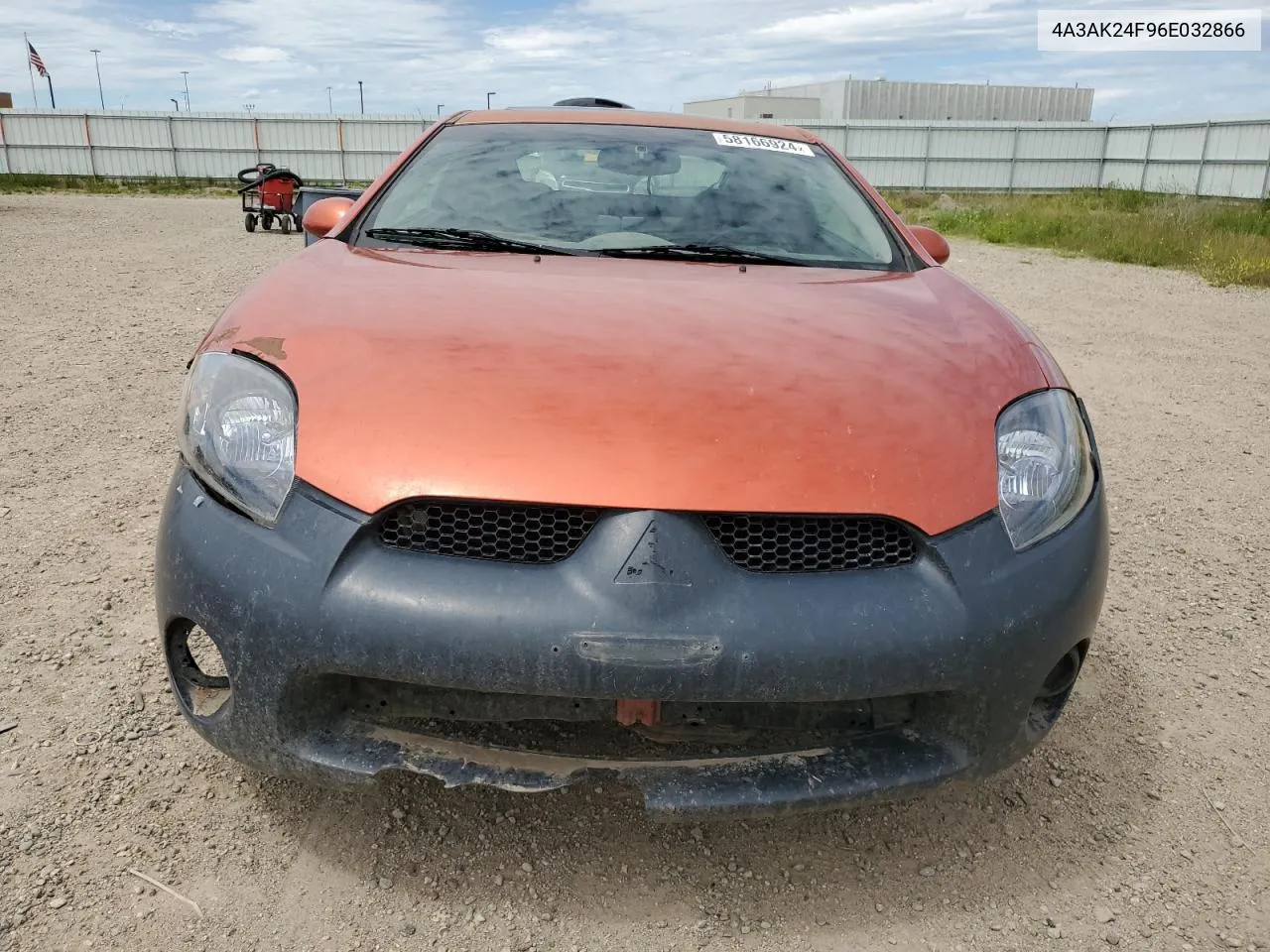 2006 Mitsubishi Eclipse Gs VIN: 4A3AK24F96E032866 Lot: 58166924