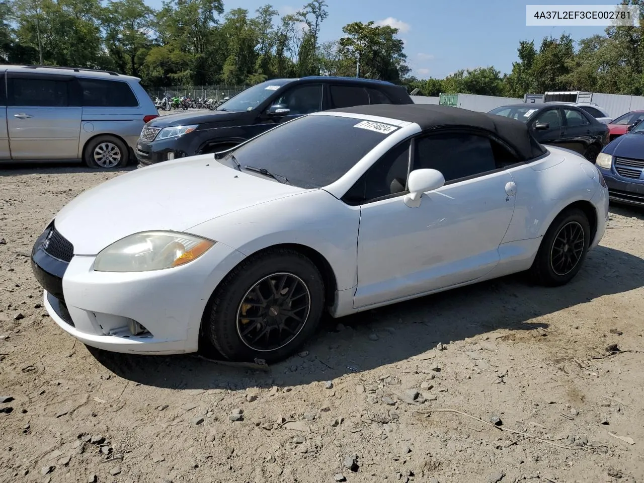 2012 Mitsubishi Eclipse Spyder Gs VIN: 4A37L2EF3CE002781 Lot: 71174024