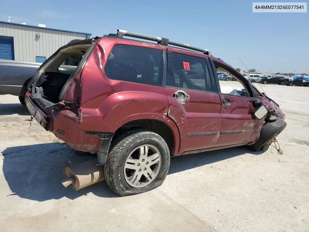 2006 Mitsubishi Endeavor Ls VIN: 4A4MM21S26E077541 Lot: 65407174