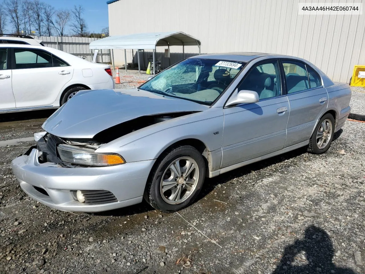 2002 Mitsubishi Galant Es VIN: 4A3AA46H42E060744 Lot: 37732694