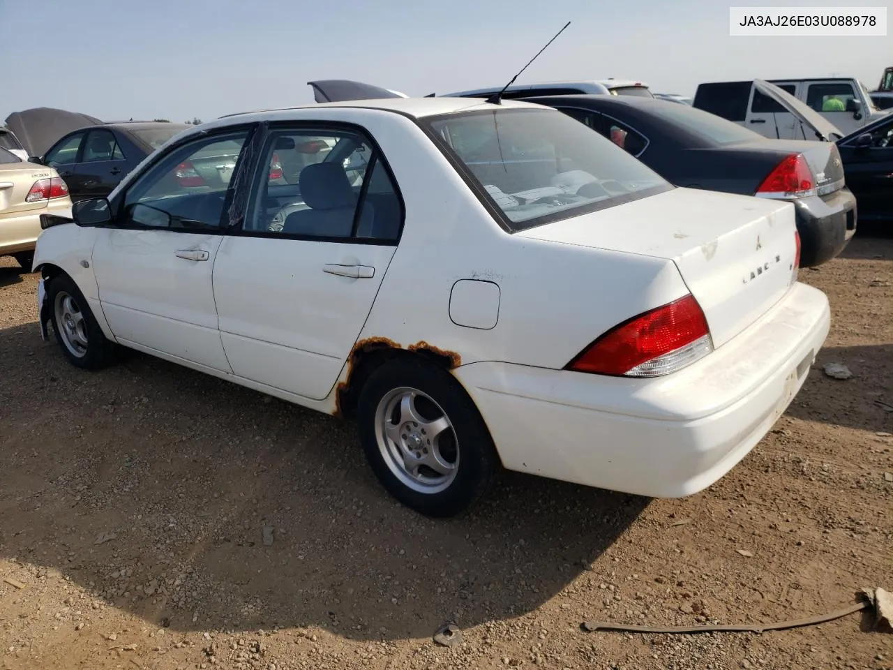 2003 Mitsubishi Lancer Es VIN: JA3AJ26E03U088978 Lot: 71364024