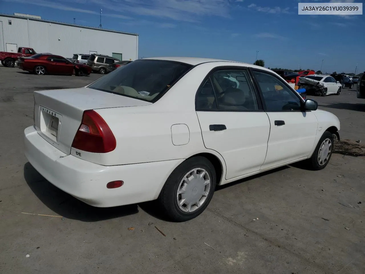 2000 Mitsubishi Mirage De VIN: JA3AY26C1YU039399 Lot: 66535804