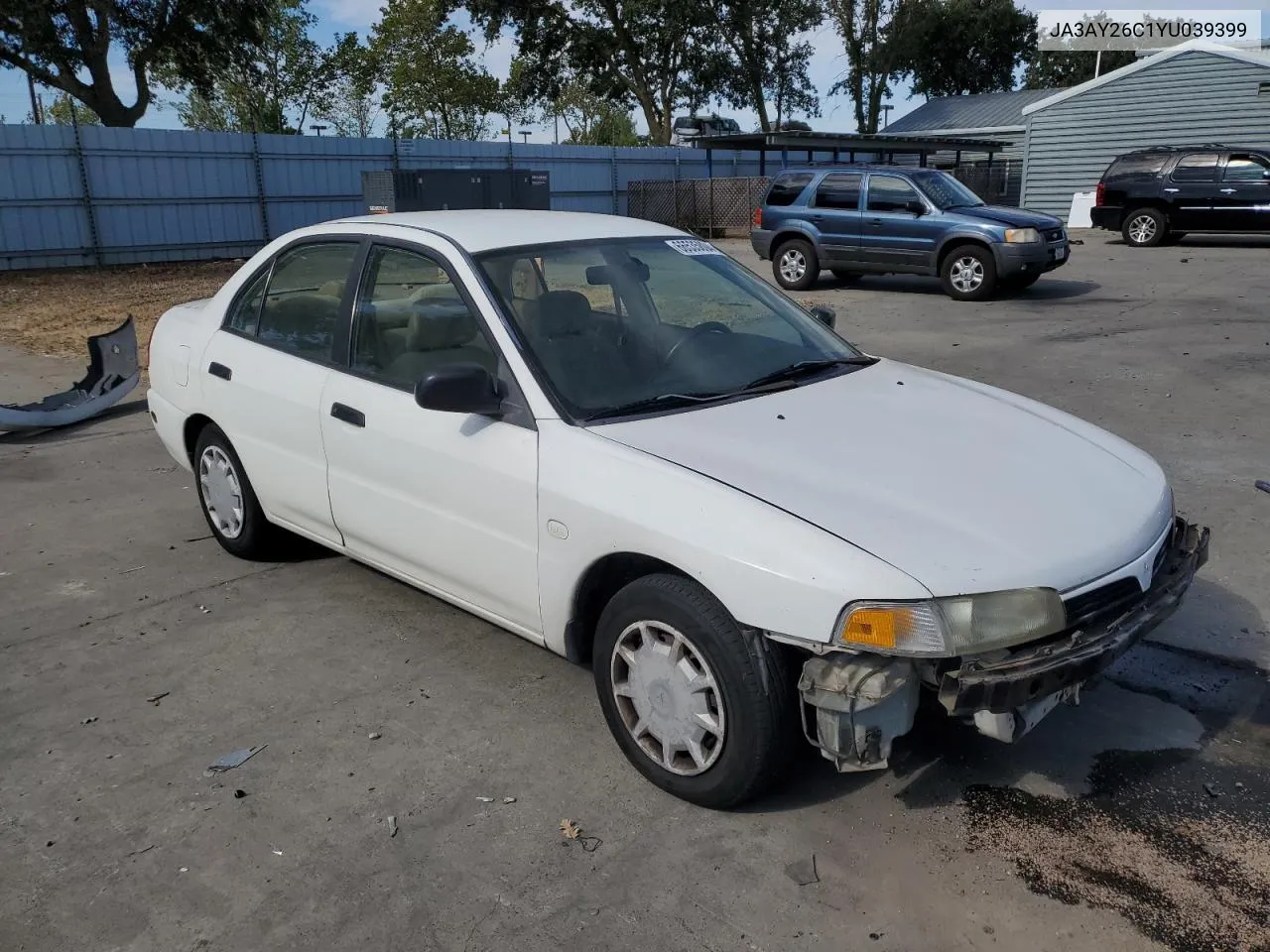 2000 Mitsubishi Mirage De VIN: JA3AY26C1YU039399 Lot: 66535804