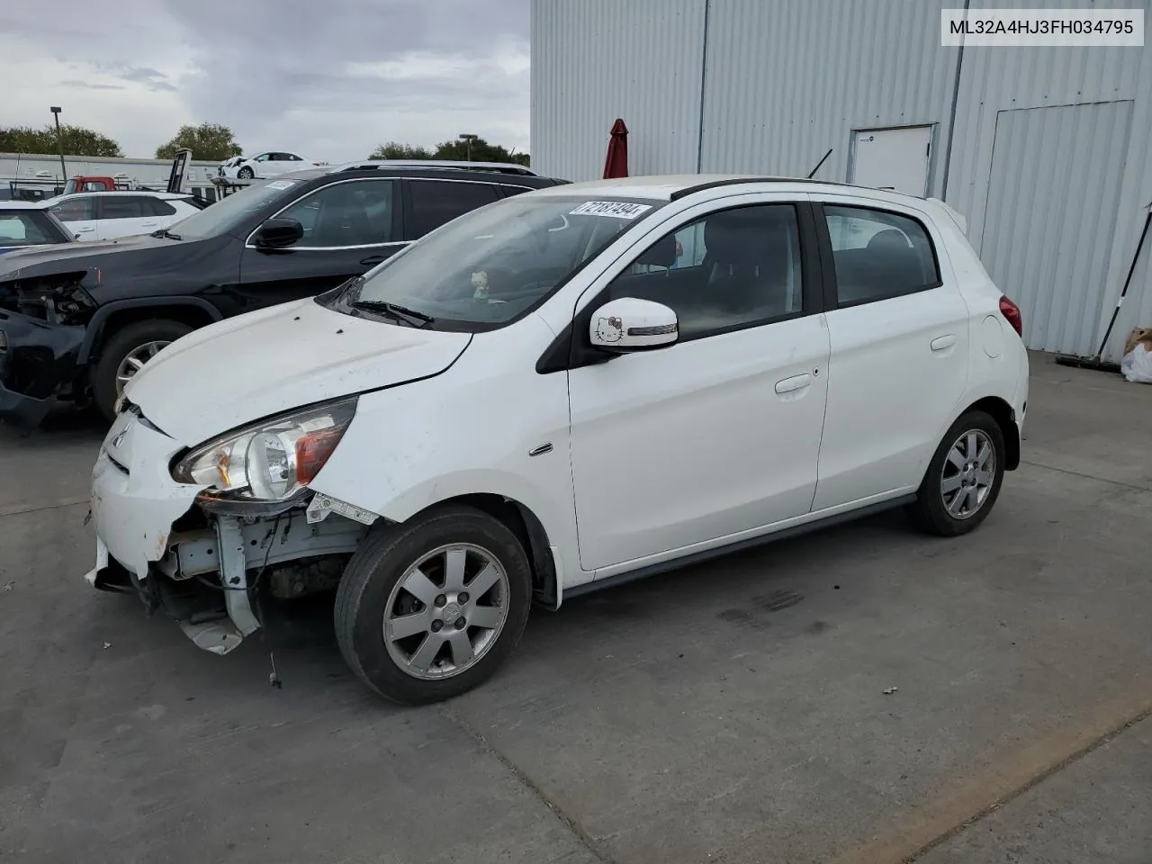 ML32A4HJ3FH034795 2015 Mitsubishi Mirage Es