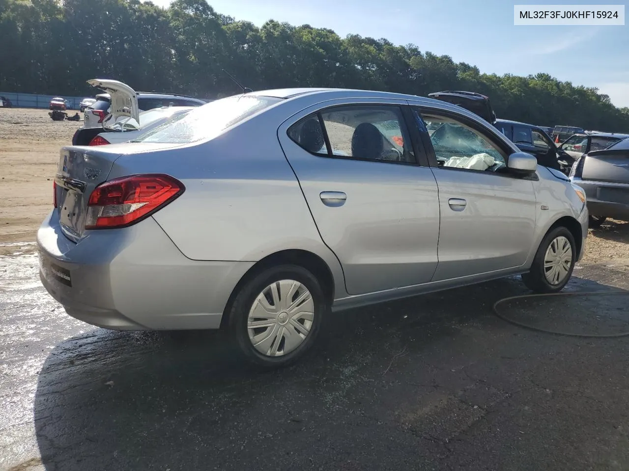 ML32F3FJ0KHF15924 2019 Mitsubishi Mirage G4 Es