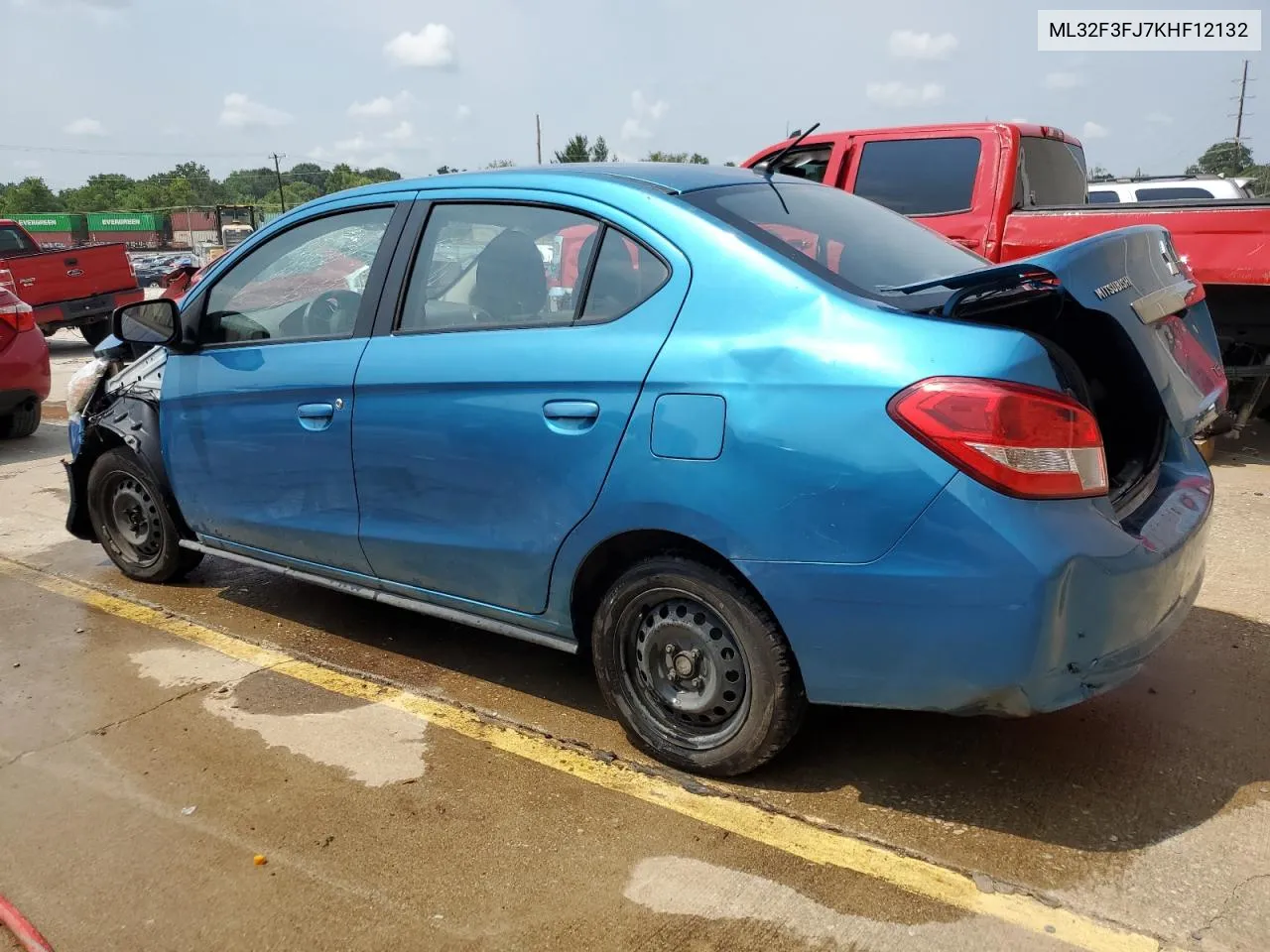 2019 Mitsubishi Mirage G4 Es VIN: ML32F3FJ7KHF12132 Lot: 63604684