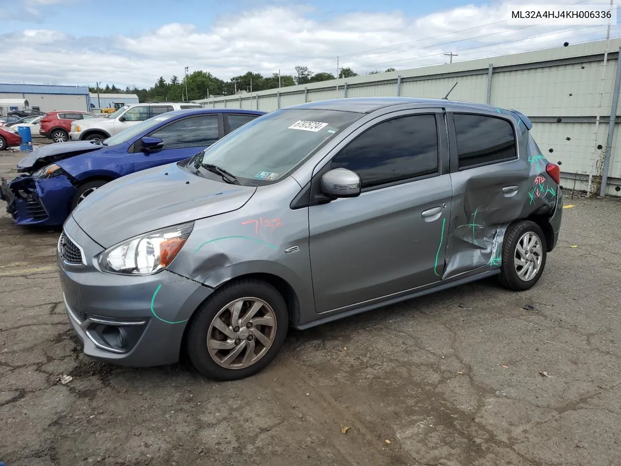 2019 Mitsubishi Mirage Se VIN: ML32A4HJ4KH006336 Lot: 67975724