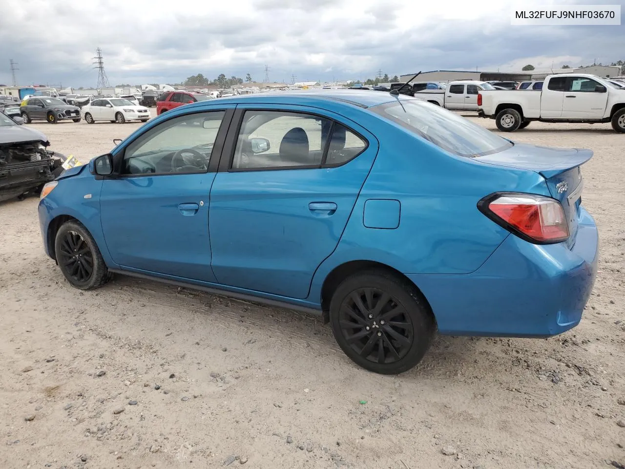 2022 Mitsubishi Mirage G4 Es VIN: ML32FUFJ9NHF03670 Lot: 70931214