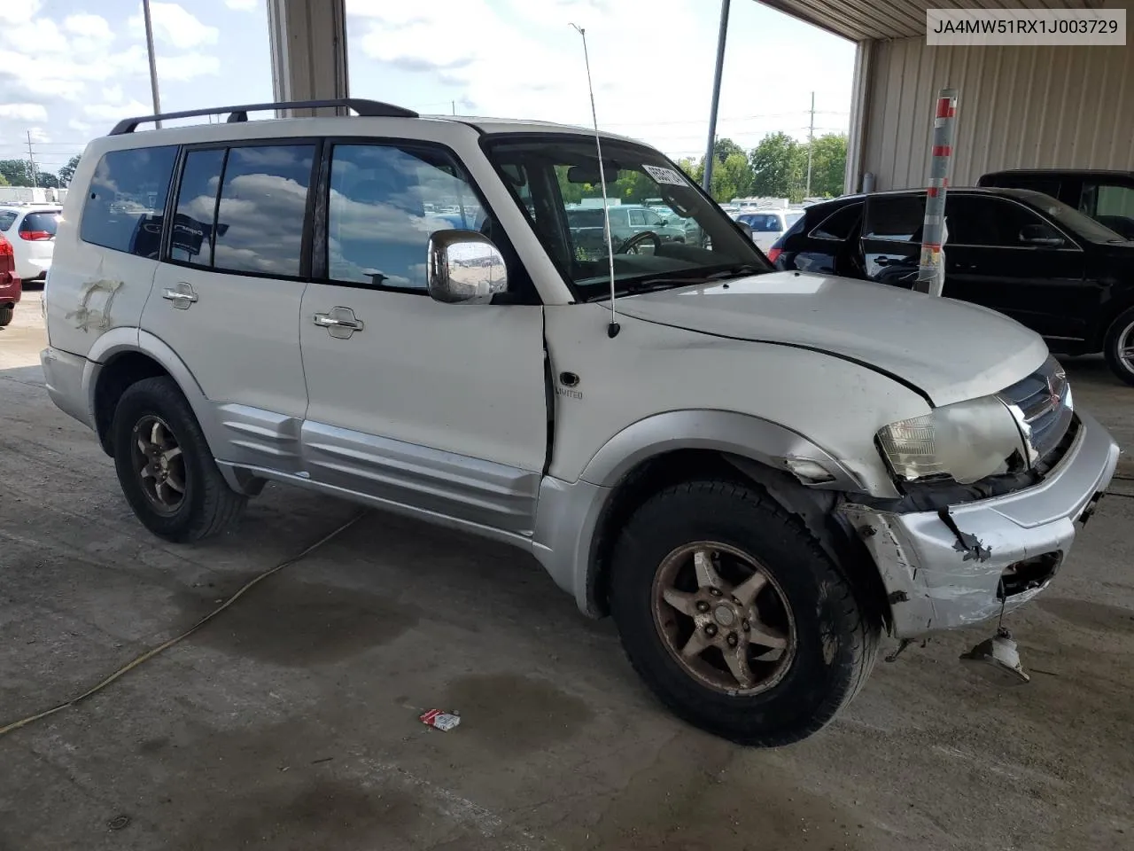 2001 Mitsubishi Montero Limited VIN: JA4MW51RX1J003729 Lot: 65351124