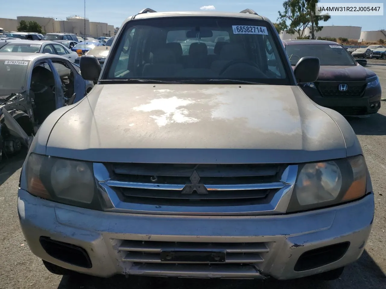 2002 Mitsubishi Montero Xls VIN: JA4MW31R22J005447 Lot: 68582714