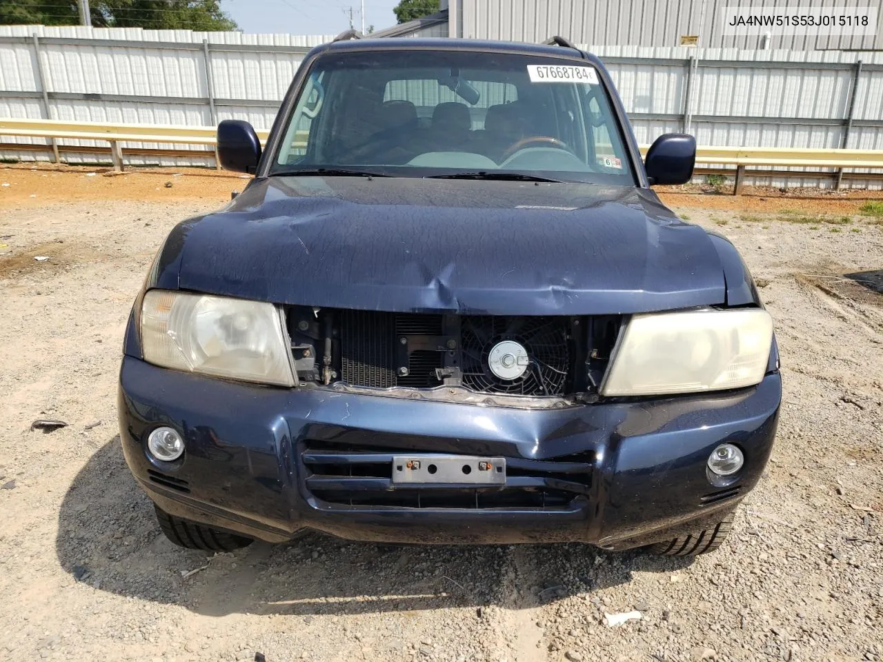 2003 Mitsubishi Montero Limited VIN: JA4NW51S53J015118 Lot: 67668784