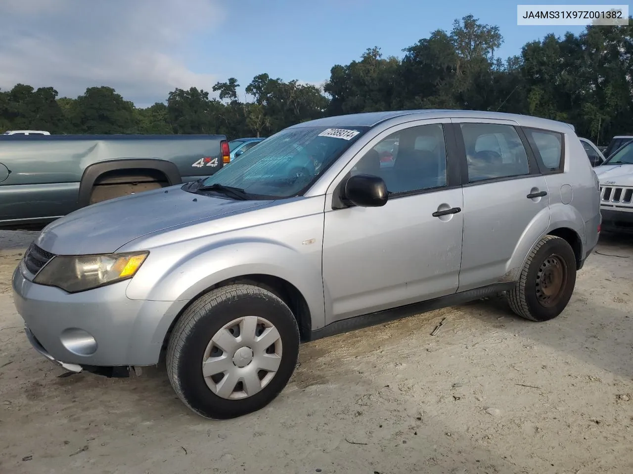 2007 Mitsubishi Outlander Es VIN: JA4MS31X97Z001382 Lot: 72389314