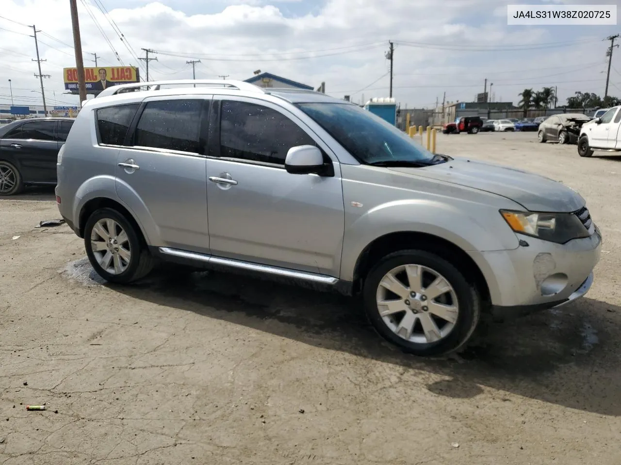 JA4LS31W38Z020725 2008 Mitsubishi Outlander Se