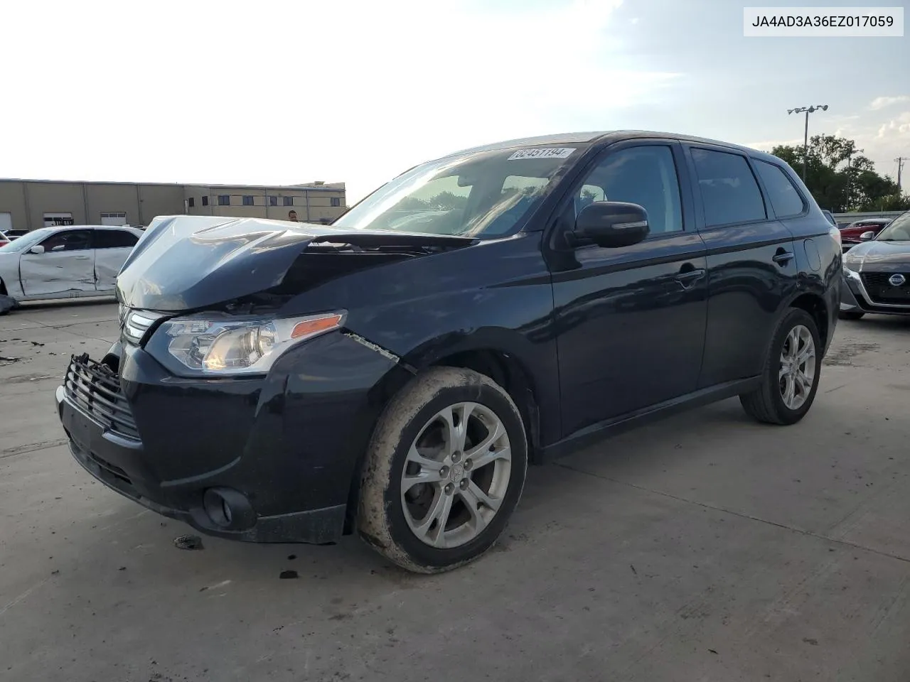 2014 Mitsubishi Outlander Se VIN: JA4AD3A36EZ017059 Lot: 62451194