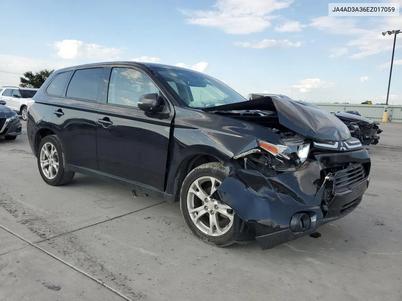 2014 Mitsubishi Outlander Se VIN: JA4AD3A36EZ017059 Lot: 62451194