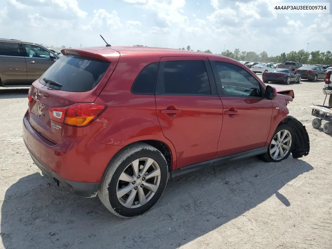 2014 Mitsubishi Outlander Sport Es VIN: 4A4AP3AU3EE009734 Lot: 71595964