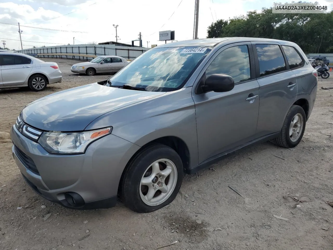 2014 Mitsubishi Outlander Es VIN: JA4AD2A3XEZ004048 Lot: 72384214