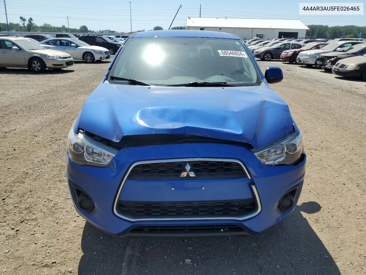 2015 Mitsubishi Outlander Sport Es VIN: 4A4AR3AU5FE026465 Lot: 68546934