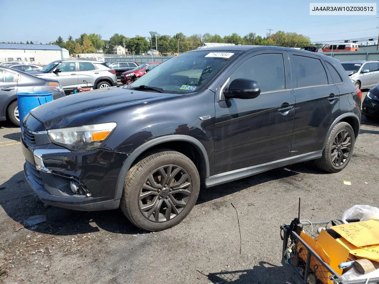 2016 Mitsubishi Outlander Sport Es VIN: JA4AR3AW1GZ030512 Lot: 71427934