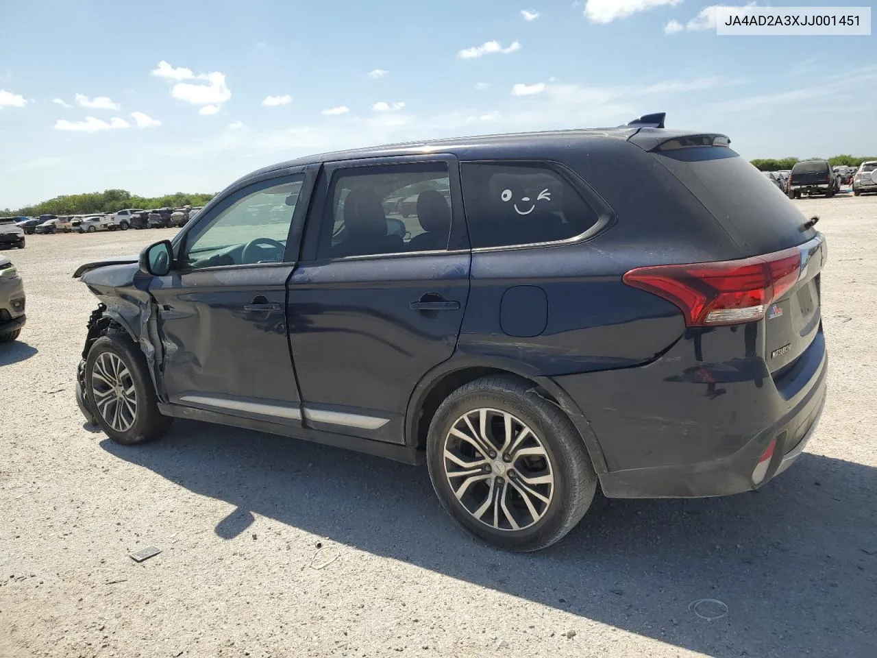 2018 Mitsubishi Outlander Es VIN: JA4AD2A3XJJ001451 Lot: 66544894