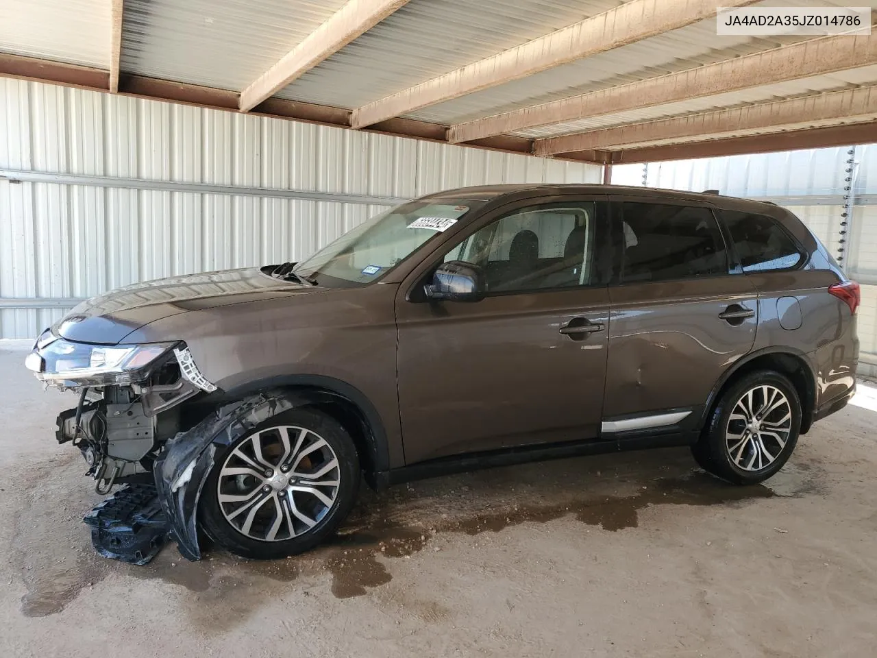 2018 Mitsubishi Outlander Es VIN: JA4AD2A35JZ014786 Lot: 66684434