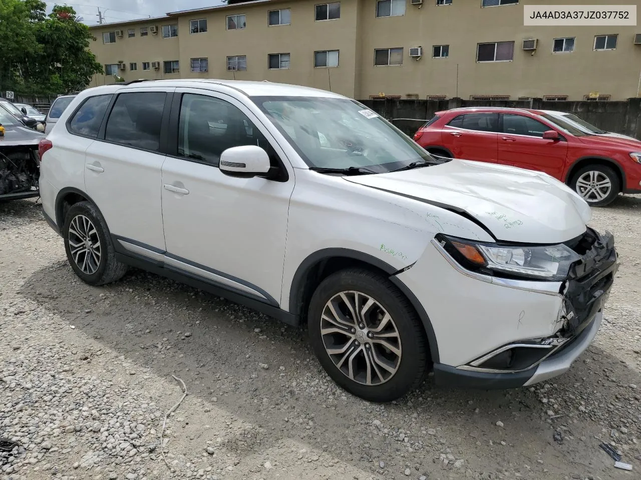 2018 Mitsubishi Outlander Se VIN: JA4AD3A37JZ037752 Lot: 72387344