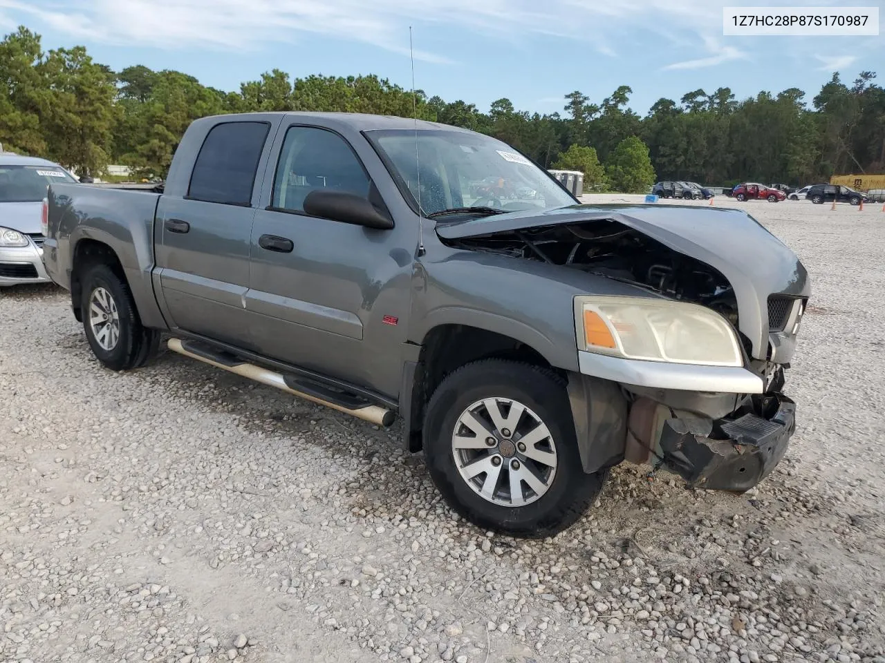 2007 Mitsubishi Raider Ls VIN: 1Z7HC28P87S170987 Lot: 67900304