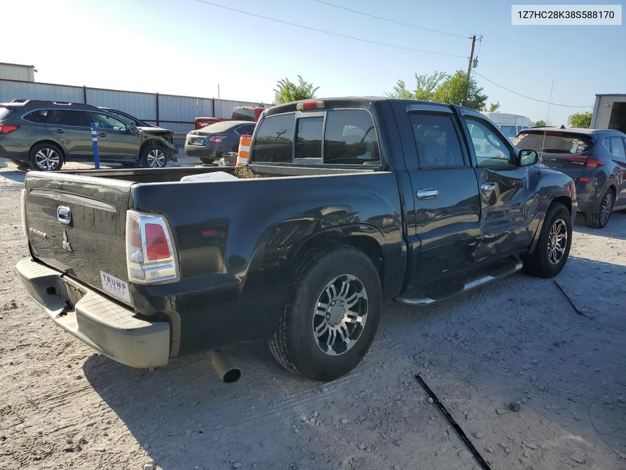 2008 Mitsubishi Raider Ls VIN: 1Z7HC28K38S588170 Lot: 66913784