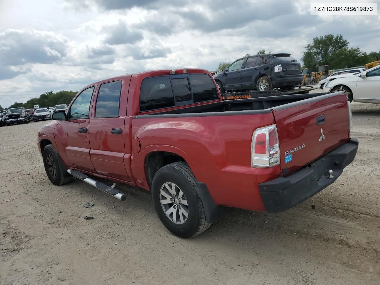 2008 Mitsubishi Raider Ls VIN: 1Z7HC28K78S619873 Lot: 68361604