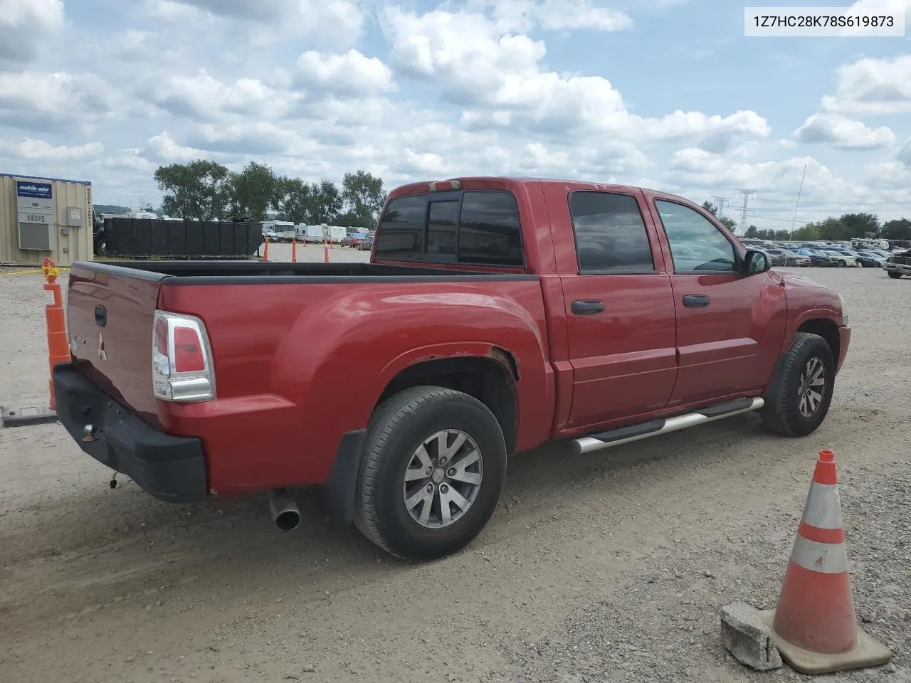 2008 Mitsubishi Raider Ls VIN: 1Z7HC28K78S619873 Lot: 68361604