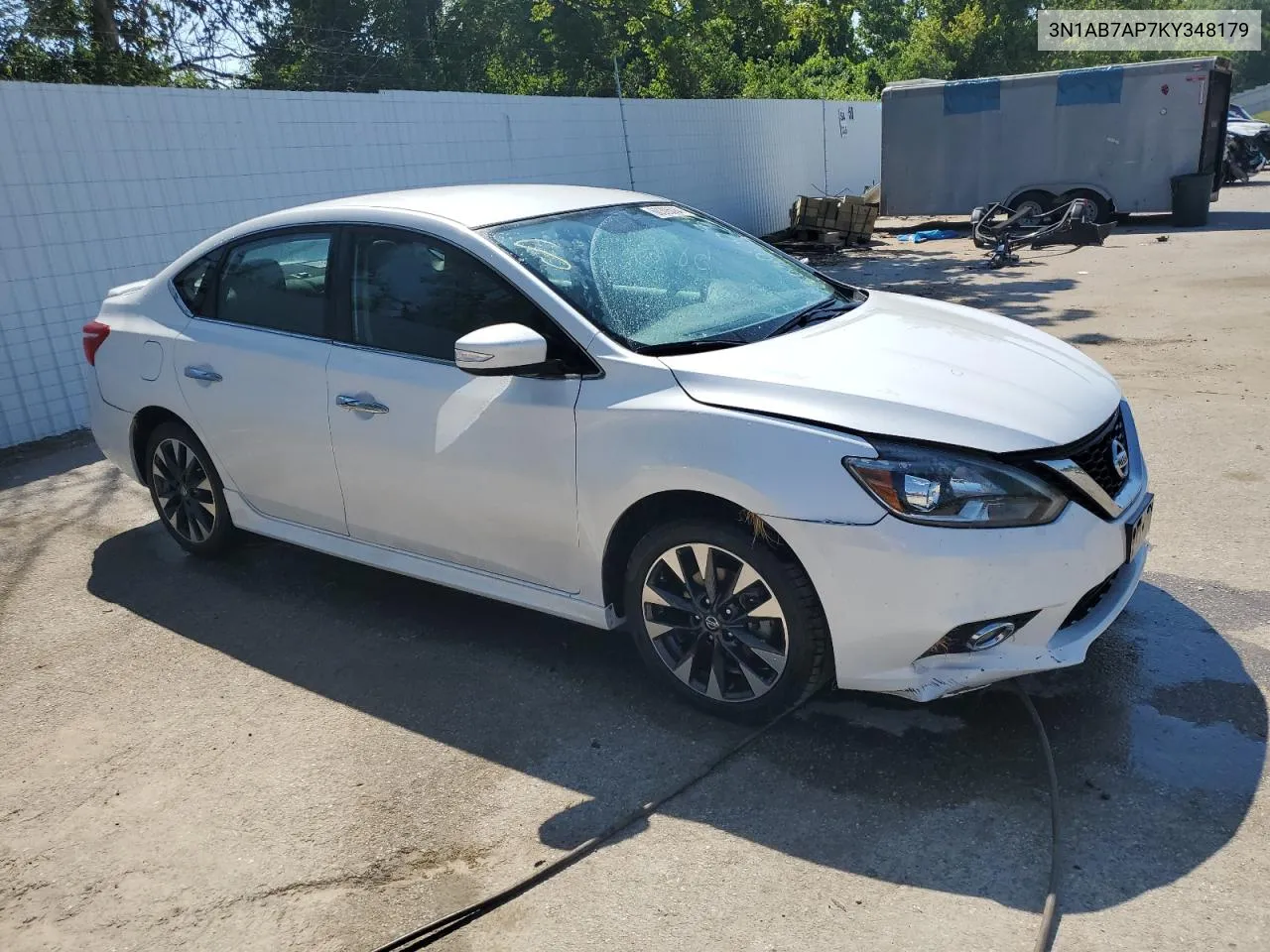 2019 Nissan Sentra S VIN: 3N1AB7AP7KY348179 Lot: 60305084