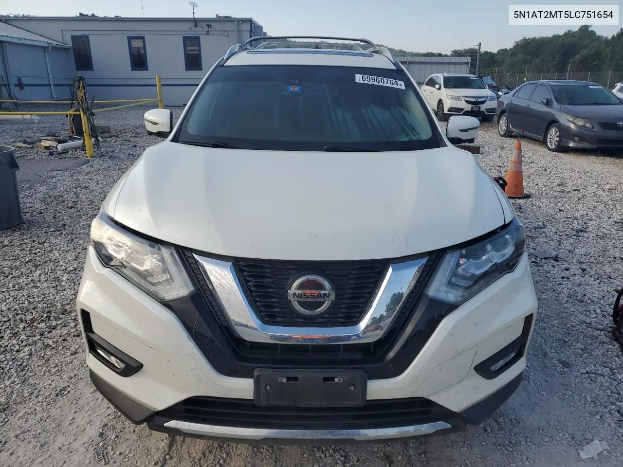 2020 Nissan Rogue S VIN: 5N1AT2MT5LC751654 Lot: 69960764