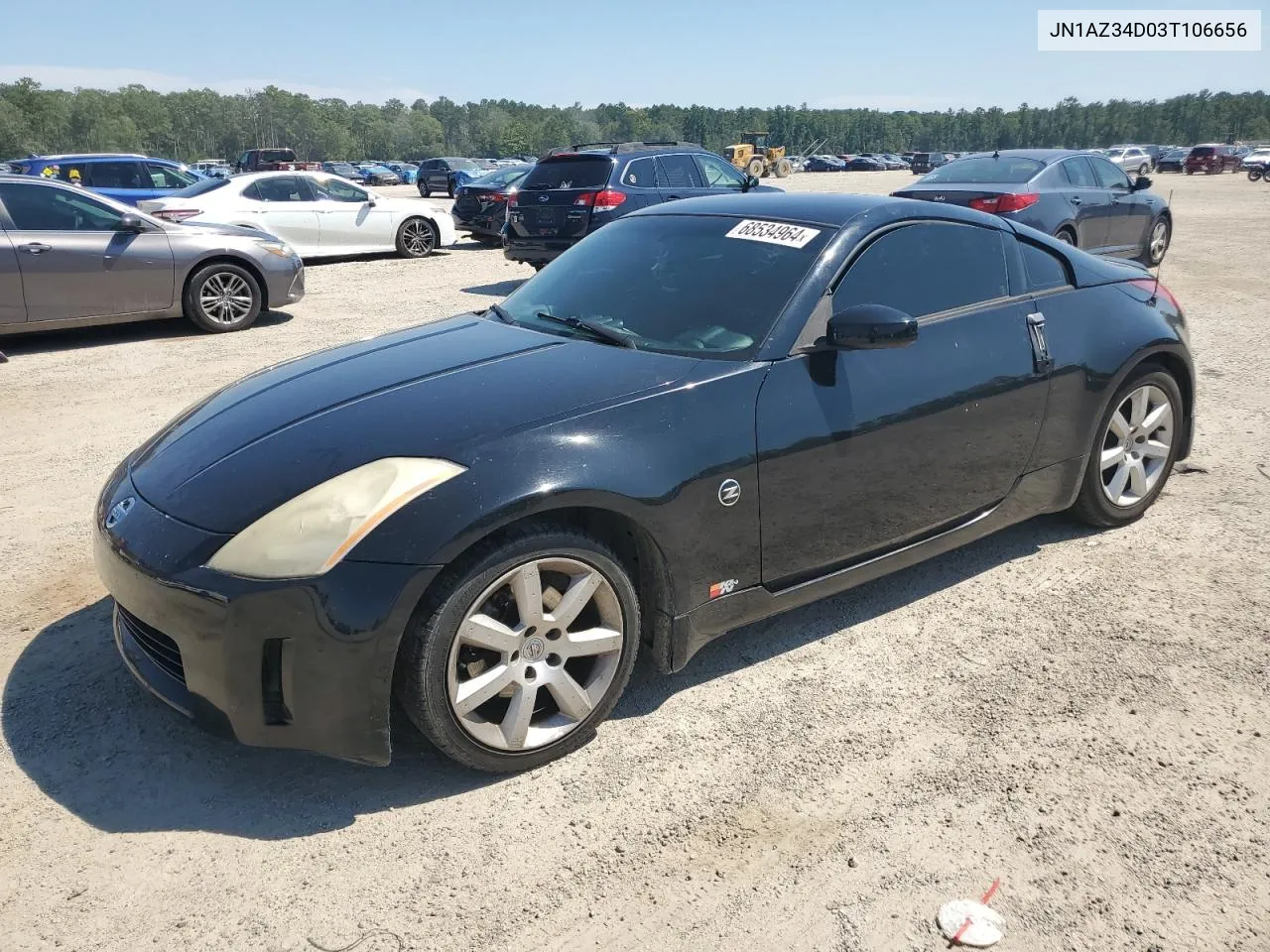 2003 Nissan 350Z Coupe VIN: JN1AZ34D03T106656 Lot: 68534964