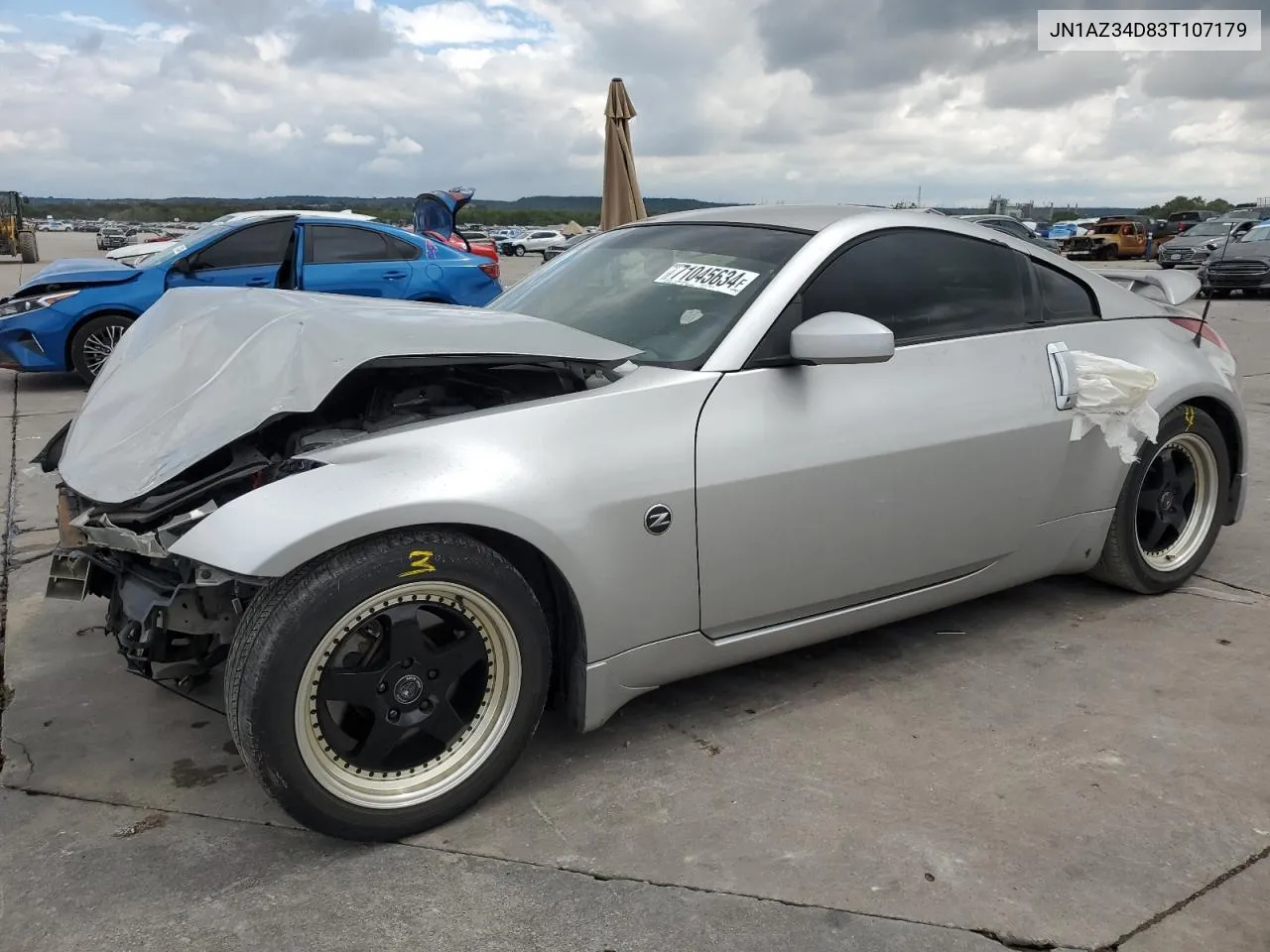 2003 Nissan 350Z Coupe VIN: JN1AZ34D83T107179 Lot: 71045634