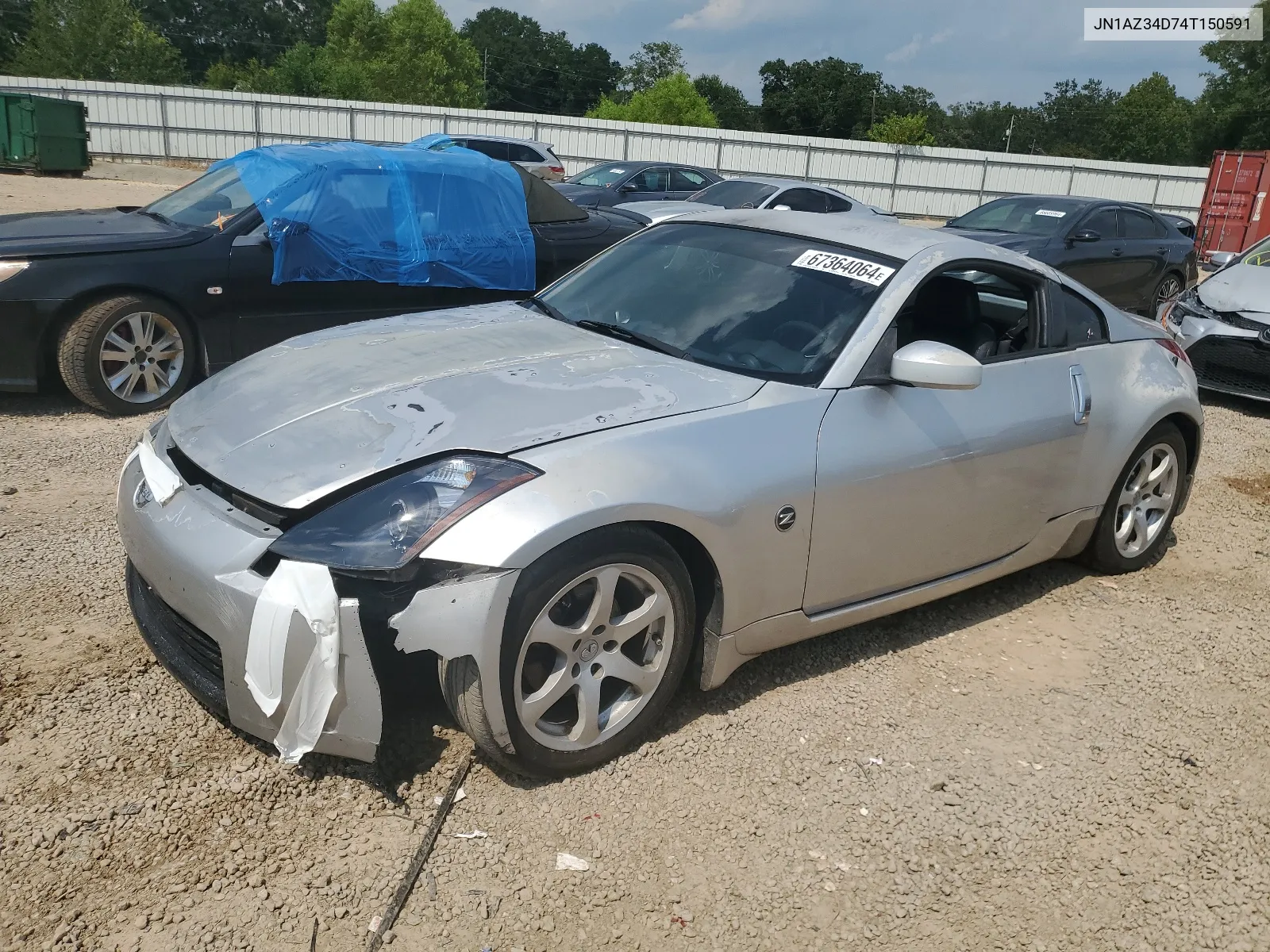 2004 Nissan 350Z Coupe VIN: JN1AZ34D74T150591 Lot: 67364064