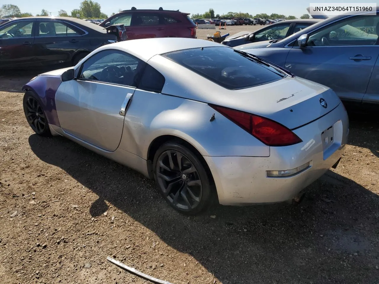 JN1AZ34D64T151960 2004 Nissan 350Z Coupe