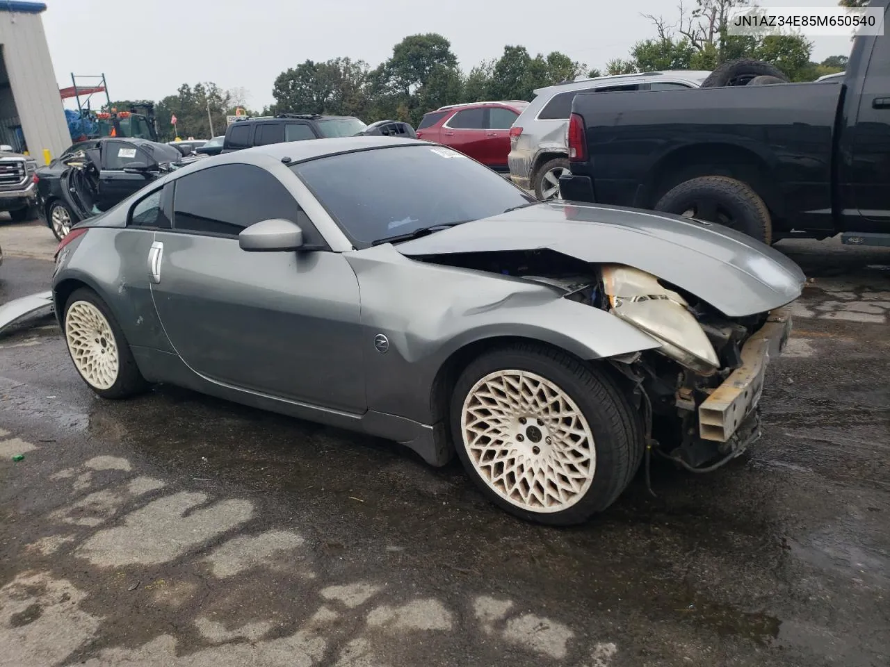 2005 Nissan 350Z Coupe VIN: JN1AZ34E85M650540 Lot: 70853734