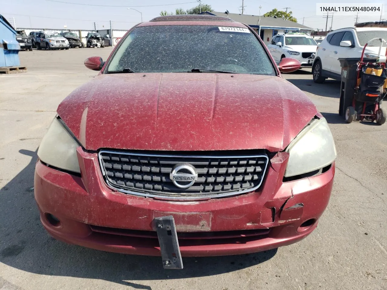 2005 Nissan Altima S VIN: 1N4AL11EX5N480494 Lot: 67972144