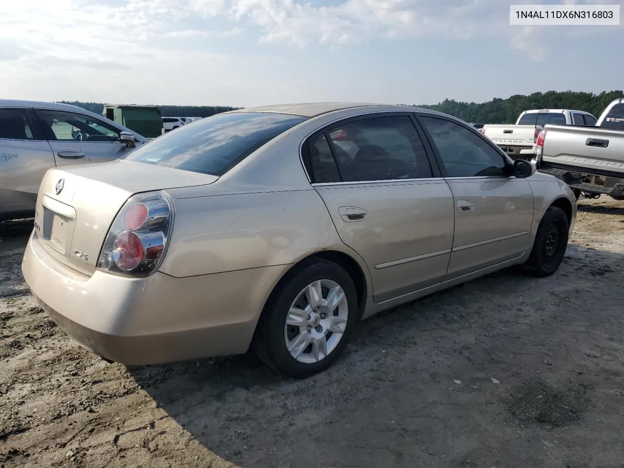 2006 Nissan Altima S VIN: 1N4AL11DX6N316803 Lot: 72003144