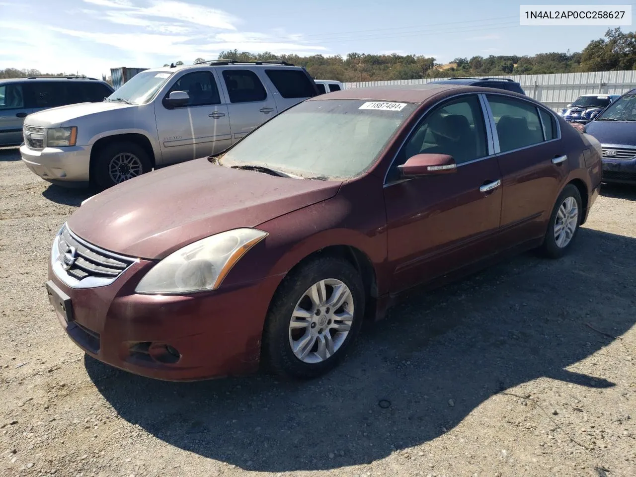 2012 Nissan Altima Base VIN: 1N4AL2AP0CC258627 Lot: 71887494