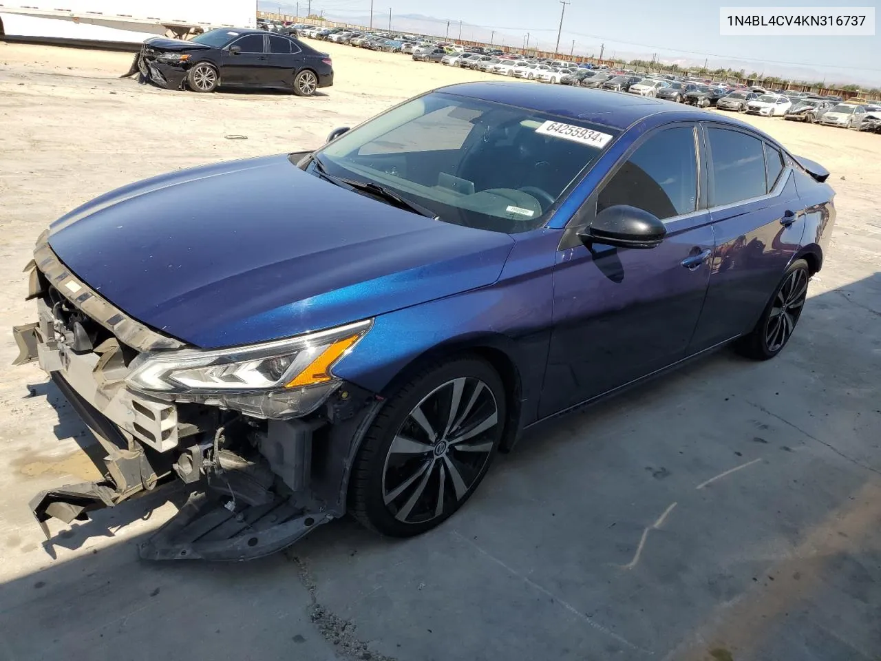 1N4BL4CV4KN316737 2019 Nissan Altima Sr