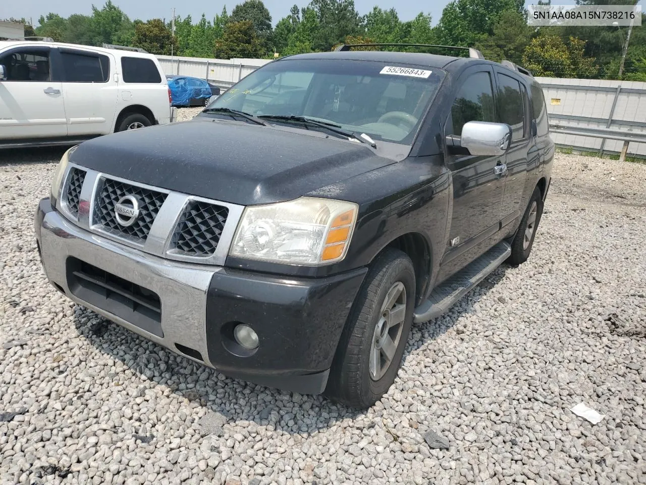 2005 Nissan Armada Se VIN: 5N1AA08A15N738216 Lot: 62122374