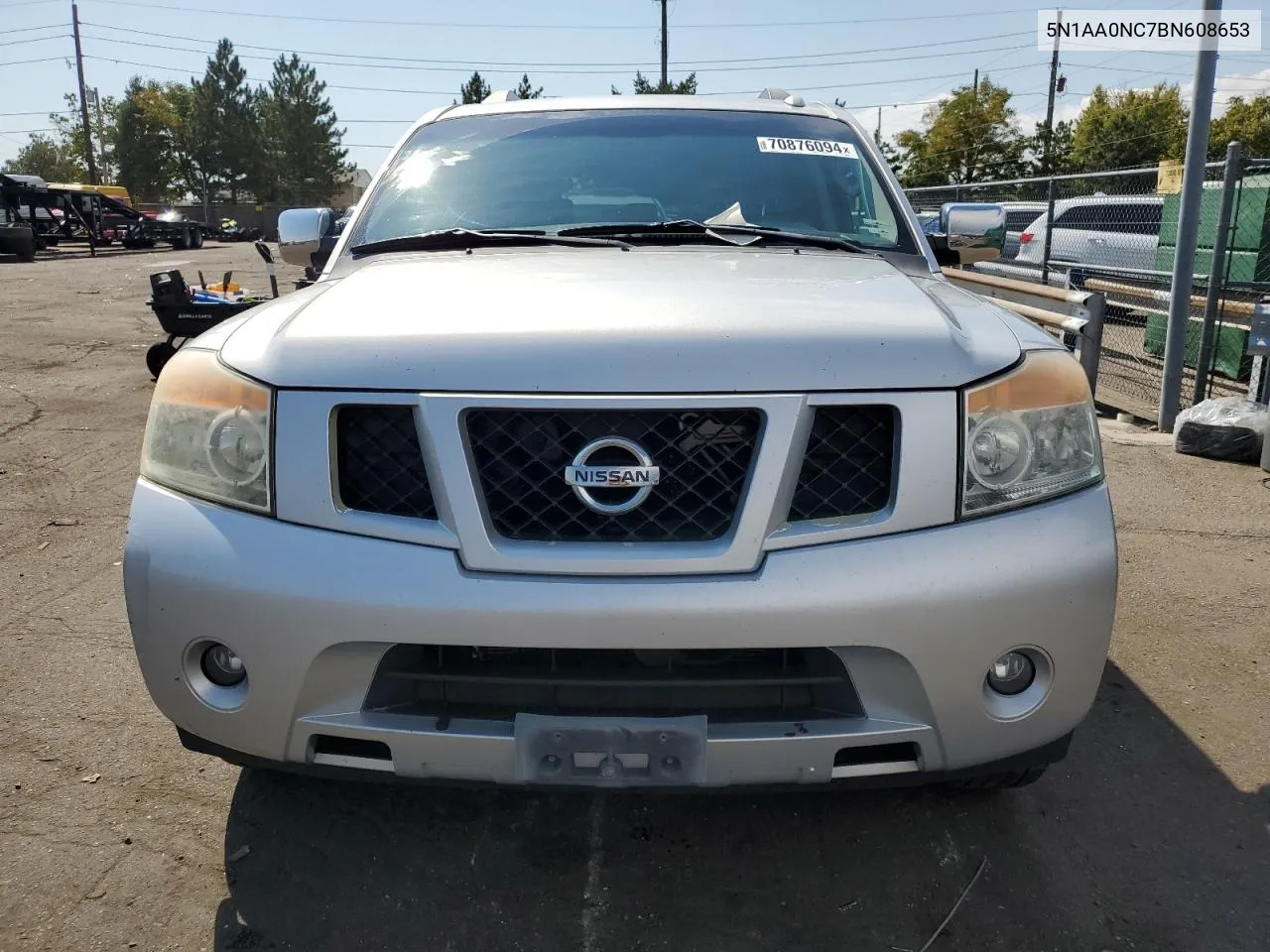 2011 Nissan Armada Sv VIN: 5N1AA0NC7BN608653 Lot: 70876094