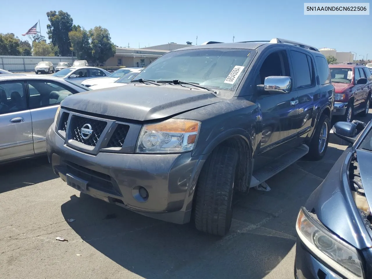 2012 Nissan Armada Sv VIN: 5N1AA0ND6CN622506 Lot: 68545094